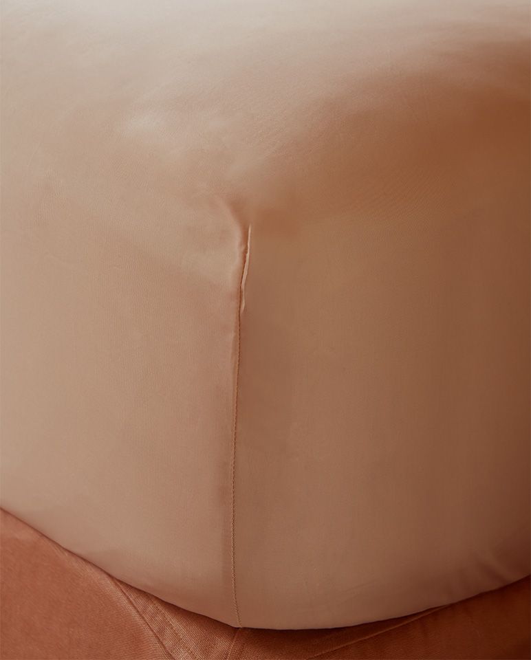 Fitted sheet Cotton Percale | Nude