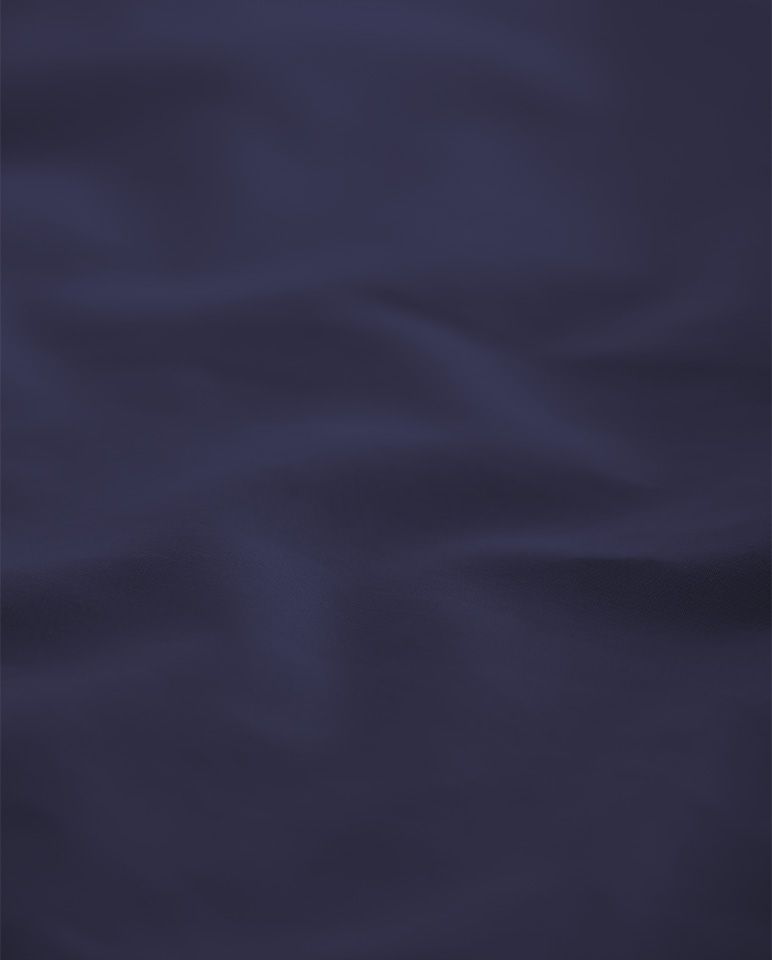 Drap housse Percale de coton | Bleu Nuit