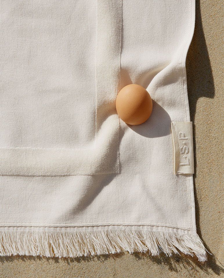 Fouta de plage 90x200 | Crème Perlée