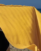 Fouta de plage rayée 90x200 | Jaune Olympe