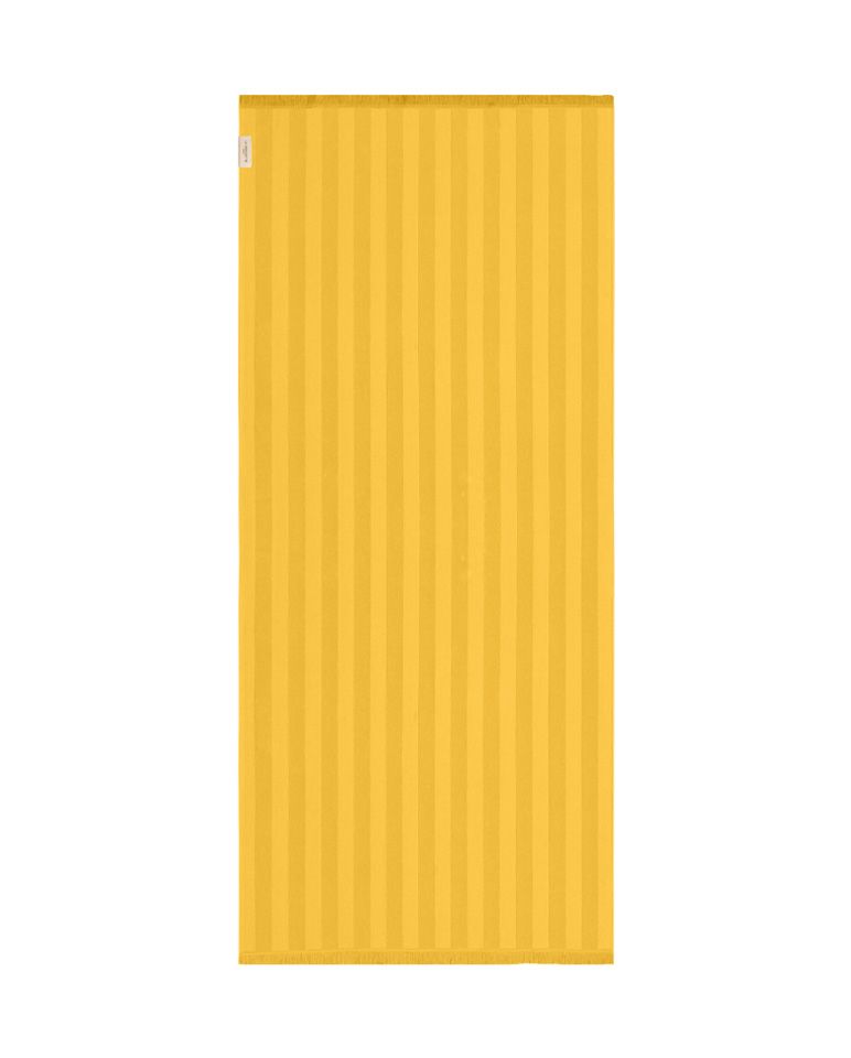 Fouta de plage rayée 90x200 | Jaune Olympe
