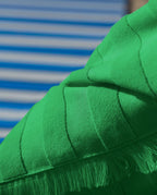 Fouta de plage rayée 90x200 | Vert Pomela