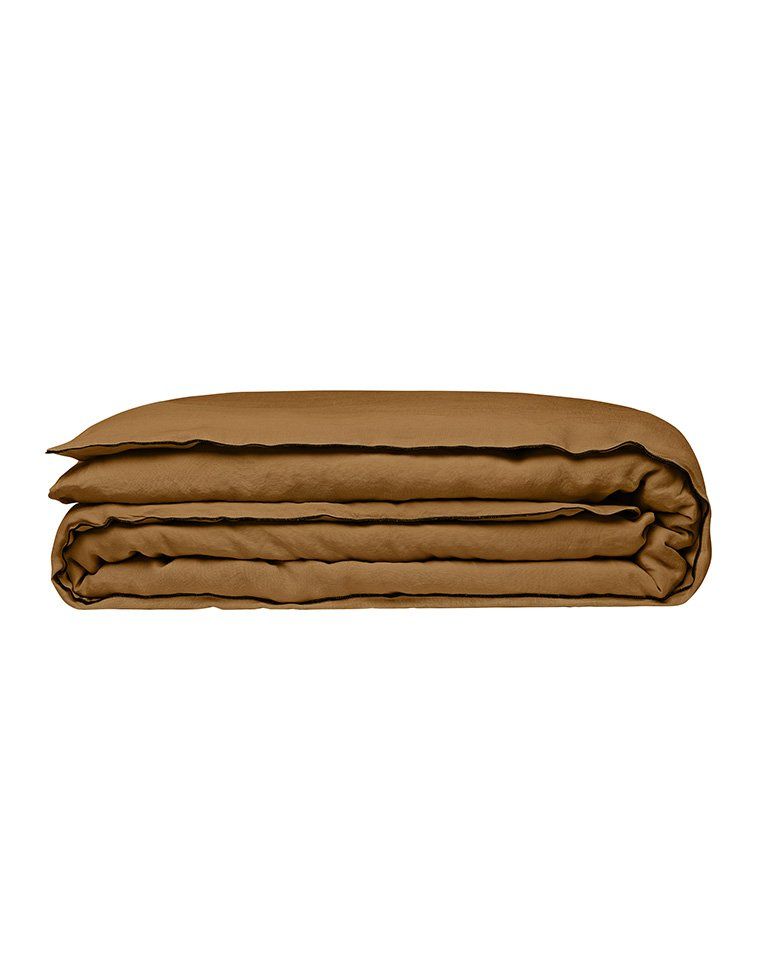 Housse de couette en lin | Bronze Bourdon Noir