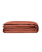 Housse de couette en lin | Terracotta Bourdon Noir