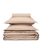 Housse de couette en lin | Moka Bourdon Noir