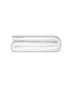 Housse de couette en satin | Blanc Bourdon Noir