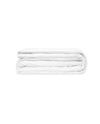 Housse de couette en satin | Blanc Bourdon Blanc