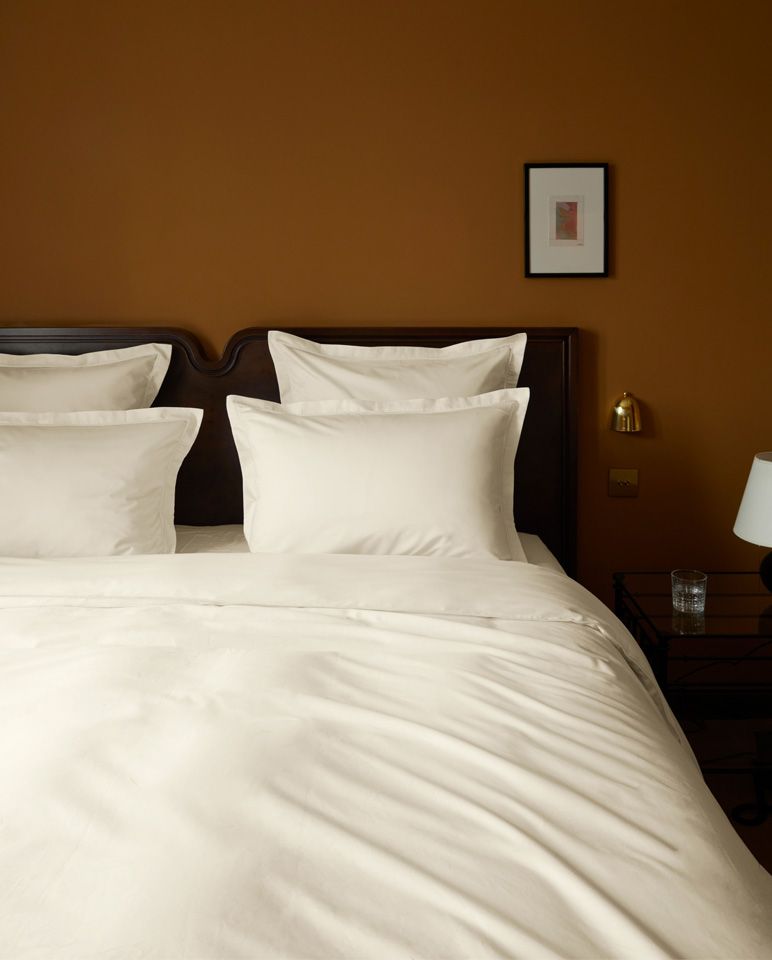 Housse de couette en satin | Ivoire Bourdon Ivoire