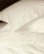 Housse de couette en satin | Ivoire Bourdon Ivoire