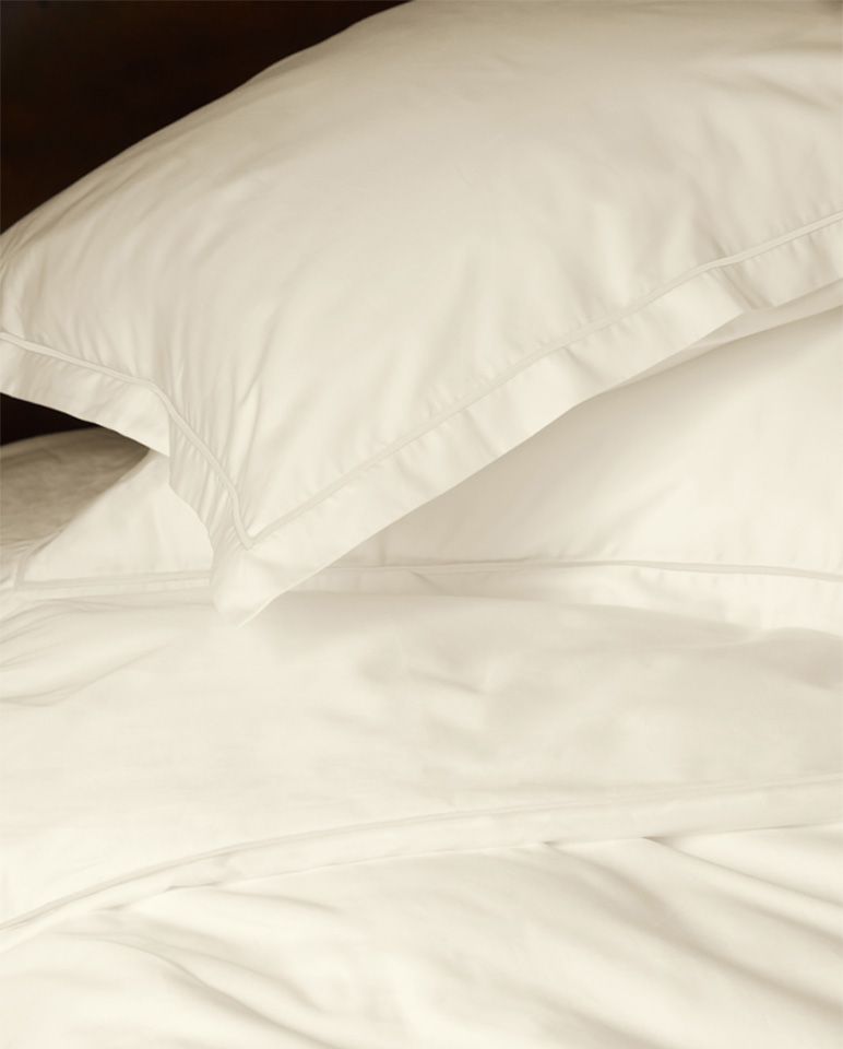 Housse de couette en satin | Ivoire Bourdon Ivoire