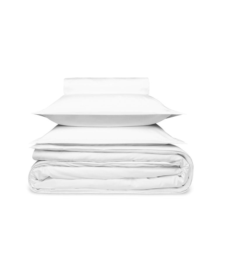 Satin Duvet Cover | White Bumblebee White
