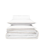 Satin Duvet Cover | White Bourdon Ecru