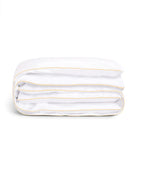 Housse de couette Percale de coton | Blanc Liseré Vanille
