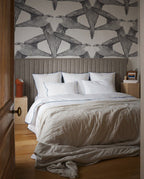 Housse de couette Percale de coton | Blanc Liseré Bleu Cobalt