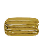 Housse de couette Percale de coton | Vert Bronze Liseré Blanc