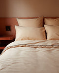 Housse de couette Percale de coton | Nude Liseré Noir