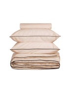 Housse de couette Percale de coton | Nude Liseré Noir