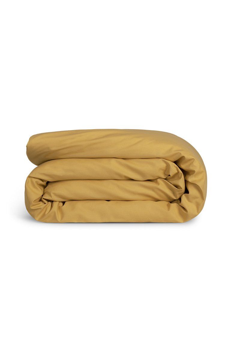 Housse de couette Percale de coton | Ocre