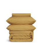 Percale Cotton Duvet Cover | Ochre