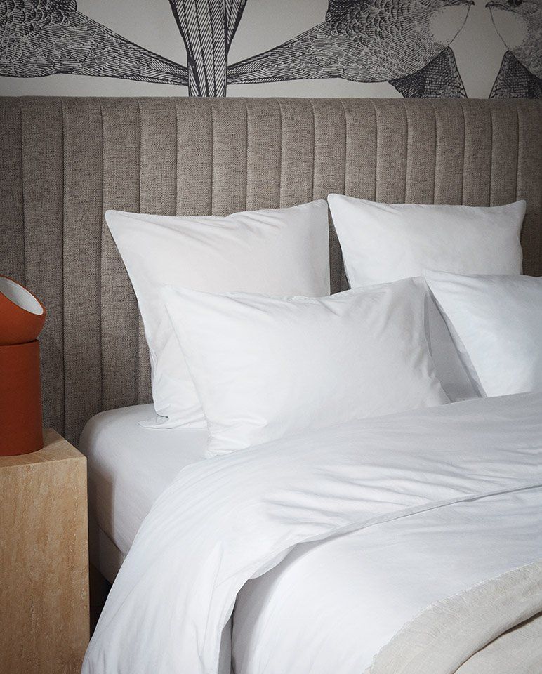 Housse de couette Percale de coton | Blanc