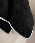 Lot de 4 carrés visage | Noir Liseré Blanc