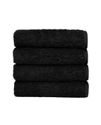 Lot de 4 carrés visage | Noir Liseré Noir