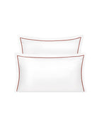 Satin Pillowcase Pair | White Red Basque Bumblebee