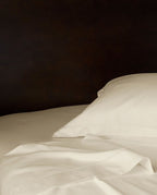 Satin Pillowcase Pair | Ivory Oxford Ivory