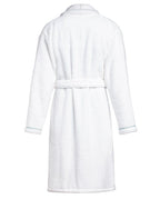 Peignoir de bain Finition Liseré | Blanc Liseré Bleu Givré