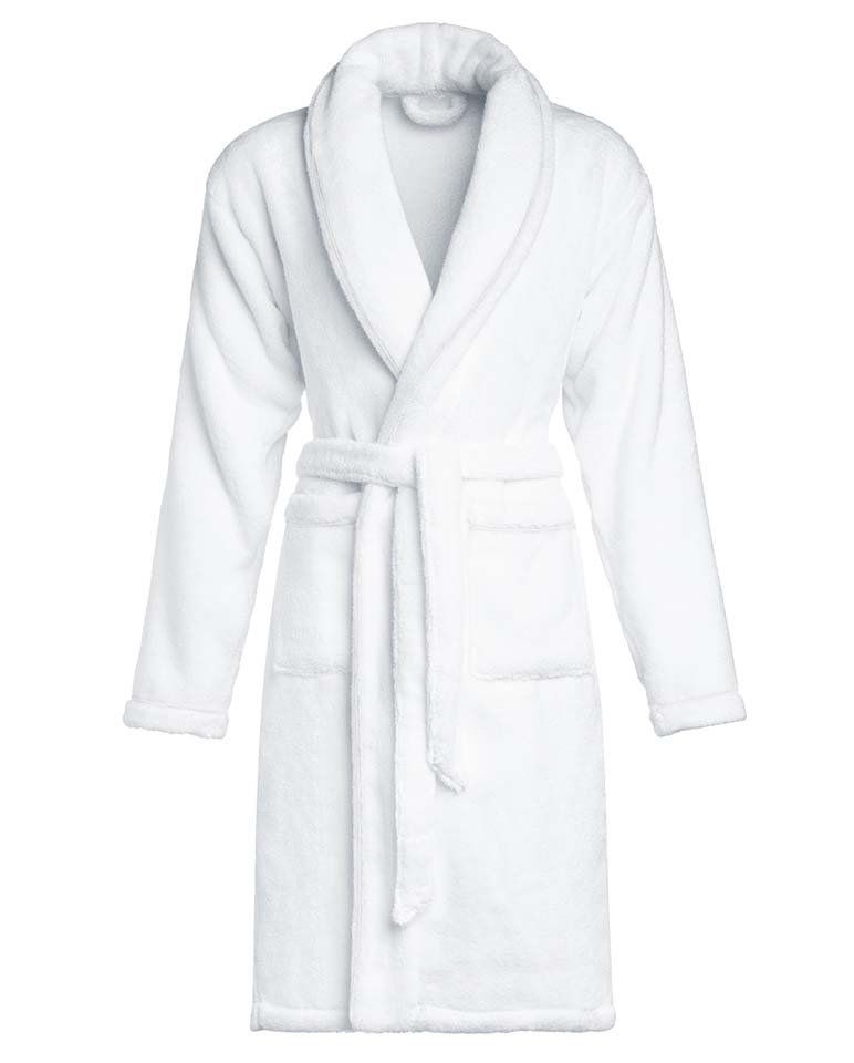 Peignoir de bain Finition Liseré | Blanc Liseré Blanc