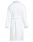 Peignoir de bain Finition Liseré | Blanc Liseré Rouge Basque