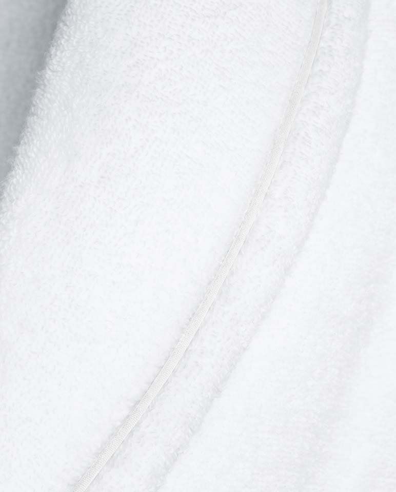 Peignoir de bain Finition Liseré | Blanc Liseré Blanc