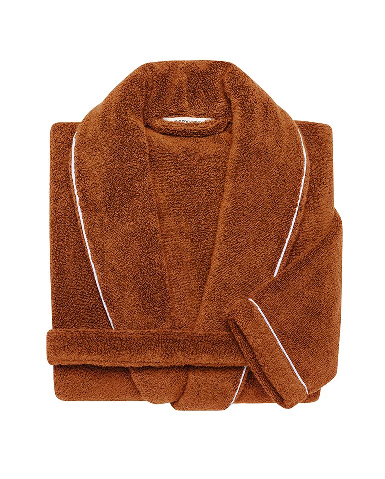Peignoir de bain Finition Liseré | Caramel Liseré Blanc