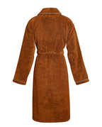 Bathrobe Piped Finish | Caramel Lavender Blue Piping