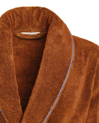 Bathrobe Piped Finish | Caramel Lavender Blue Piping