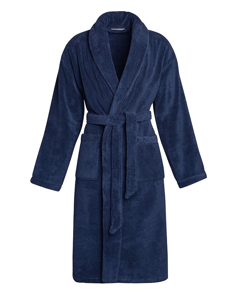 Peignoir de bain Finition Liseré | Bleu Nuit Liseré Bleu