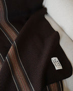 Plaid Rayures | Chocolat