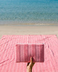 Striped Beach Pouch | Rose Venus