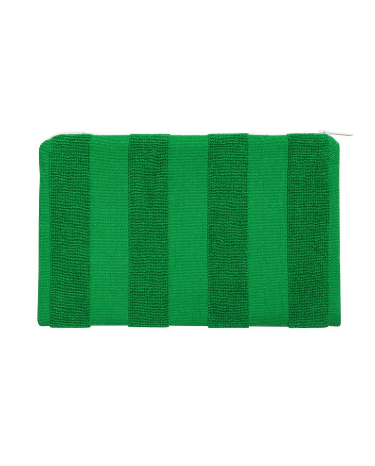 Striped Beach Pouch | Pomela Green