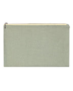 Pochette en lin | Vert Sauge / Jaune