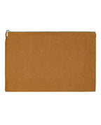 Pochette en lin | Bronze / Vert