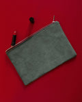Linen pouch | Laurel Gray / Bordeaux