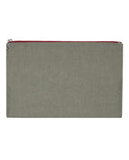 Linen pouch | Laurel Gray / Bordeaux