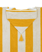 Kids' Striped Poncho | Golden Yellow / Cream