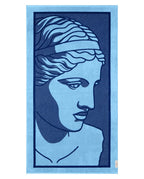 Serviette de plage Aphrodite 90x170 | Bleu Hélios / Bleu Abysses