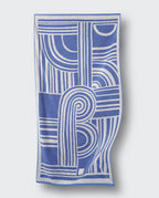 Serviette de plage Bompard x La Serviette Paris | Bleu Kinetik