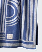 Serviette de plage Bompard x La Serviette Paris | Bleu Kinetik