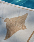 Stingray Beach Towel | Cream / Sand