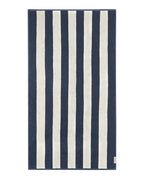 Serviette de plage Rayures Riviera 90x170 | Bleu Océan / Crème