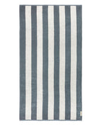 Serviette de plage Rayures Riviera 90x170 | Gris / Crème